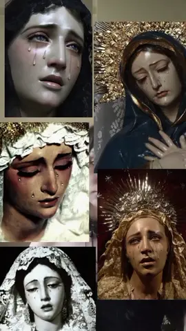crying virgin mary #virginmary #makeup #cryingmakeup 