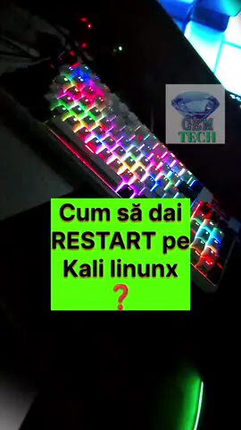 Cum să dai RESTART pe #Kali #Linux ❓ #hacker #fyp #romania #tutorial