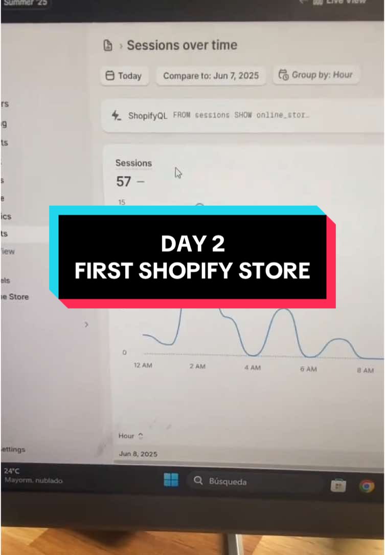 Day 2 | Starting my first Shopify store #aicomchallenge #ecom #shopify #dropshipping #jordanwelch #day2 