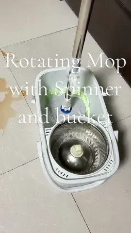 Rotating mop with spinner and bucket  #mop #pmop #rotatingmop #tornadomop #floormop #moptok #fyp 