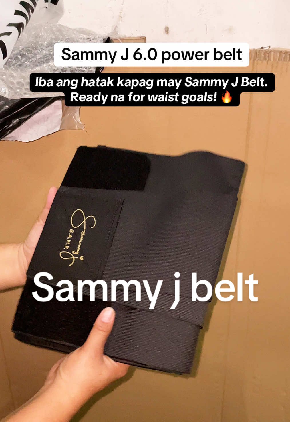 Hindi lang porma — suporta din. 💪 Sammy J Belt 6.0 all the way! #sammyj#sammyjbelt#powerbelt 