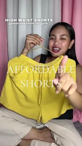Ayan napakaganda naman talaga ng garterized highwaist shorts for women nato. check out na po kayo #shortforwomen #shorts #ladiesfashion 