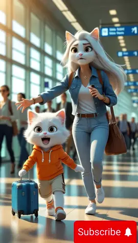 تفتكر إيه ممكن يحصل لما قط صغير يركب طيارة لأول مرة؟ 😹✈️