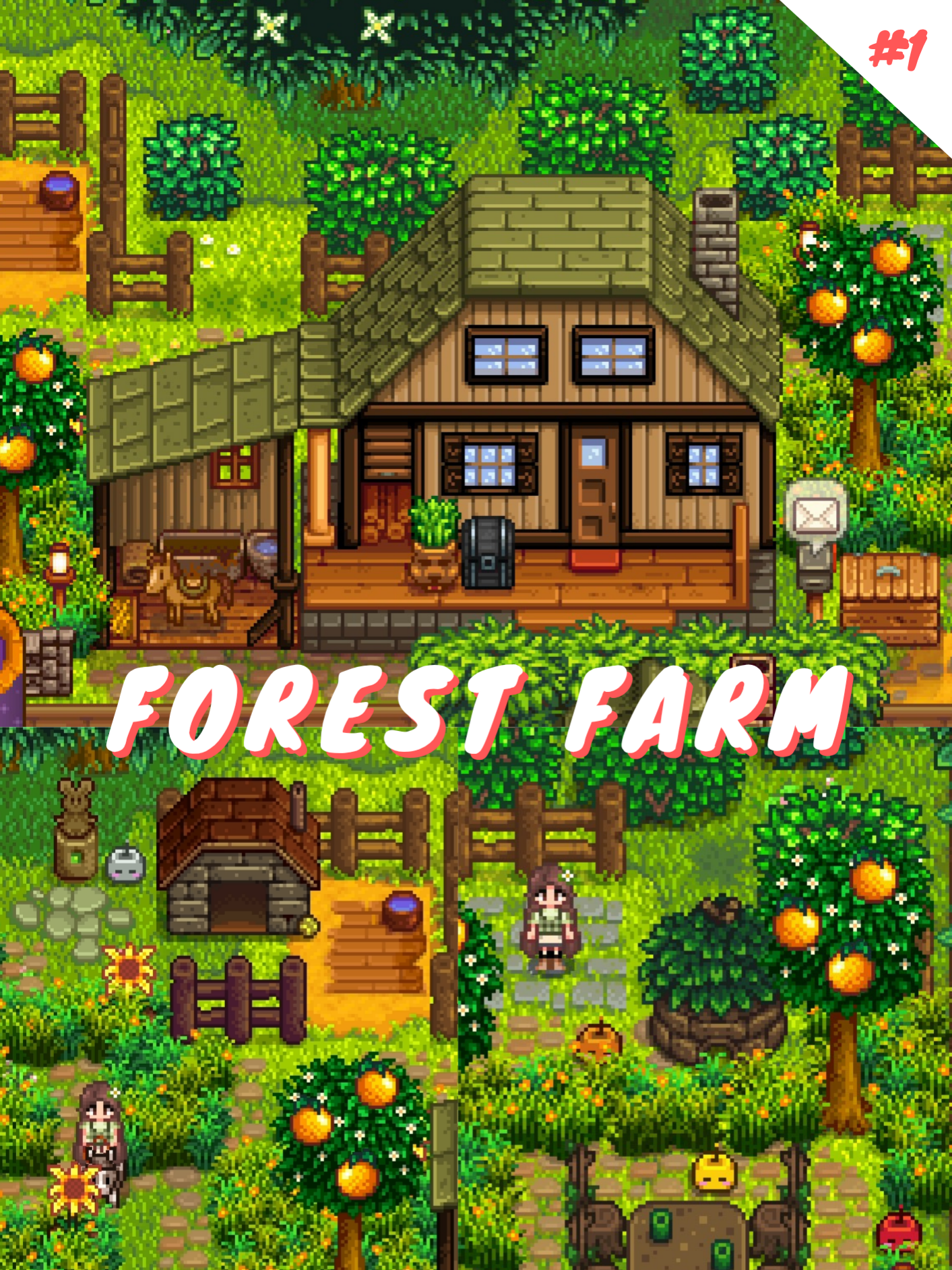 (Ep.1) Forest Farm🍃 #stardewvalley #스타듀밸리 #StardewAesthetic #Daisy_pie