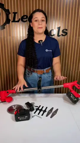 Roçadeira Aparador de Grama 48V com 2 Baterias Kit Completo