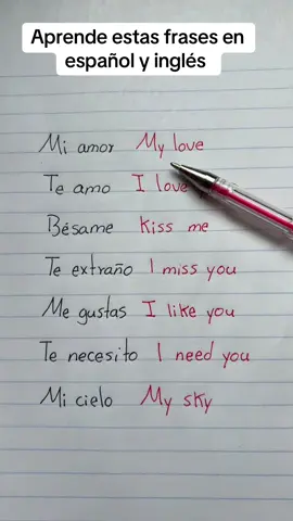 Aprende estas frases básicas en español y inglés 