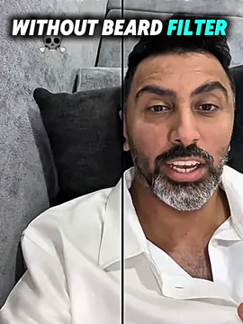 Without beard filter☠️ #without#beard#filter #fyp 