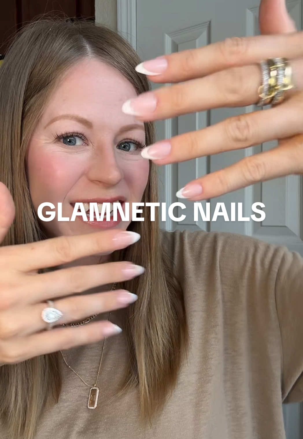 Everything you need to know to apply your @Glamnetic press-on nails like a pro 💅🏼 be sure to same this for your next mani!    -Match each press-on to your natural nails (make sure the don’t overlap over your skin) -Lay them out in order before you start  -Push back and cut cuticles -Lightly buff the surface and nail and the press-on if possible  -Wipe with alcohol pad -Put glue on your nail and press-on -Line up with your cuticle -Press down firmly for 20 seconds -Hold tight around the edges -Shape with file if necessary  -Add top coat to reduce scratches -Avoid water or pressure for 1–2 hrs -Keep extra nails for touch-ups -Store your glue upright, cap on tight #glamneticnails #pressonnails #pressonnail #nailtutorial #diymanicure #nailtok #nailtips #athomemani #athomemanicure #summernails #summernailinspo 