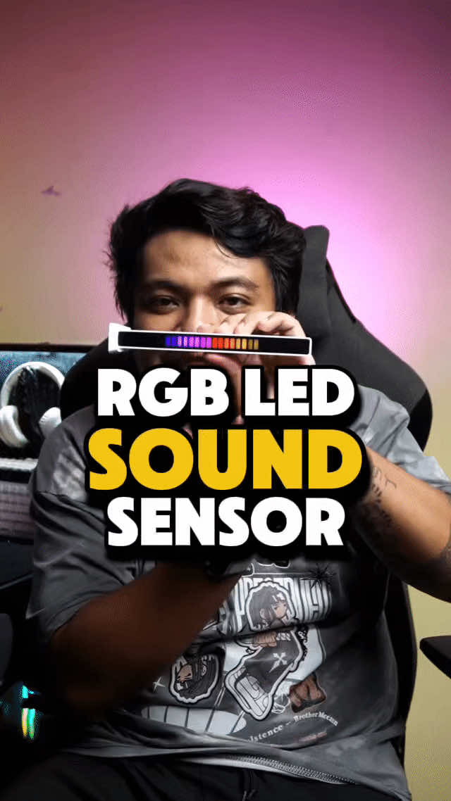 RGB LED LIGHT BAR with SOUND SENSOR #rgblights #ledstrip #ledlightbar #soundsensor #soundsensorlights 