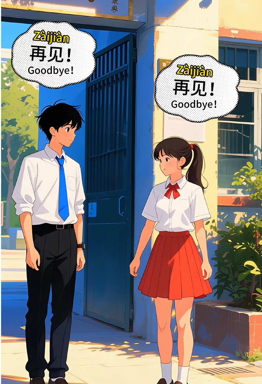 📖HSK 1 -Lesson 2-Text “再见( Zài jiàn)”👋 #HSK #mandarin #chinese #学中文 #学习汉语 #chinesebeginner #chineselearning #dailychinese #pinyin #中文学习 #chineseteacher #LearnOnTikTok #goviral #fypシ゚viral #challenge 