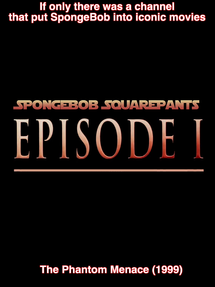 Every saga has a beginning.... 🧽🚀🦀 #Spongebob #StarWars #Episode1 #ThePhantomMenace #Mrkrabs #squidward #DarthVader #spongebobmemes #starwarsmemes 