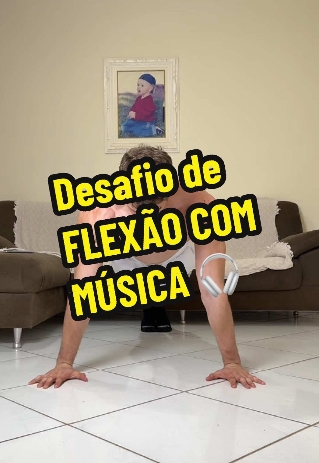 Desafio flexão com música 🔥 Alguém consegue fazer?  #pushup #desafio #challenge #trend