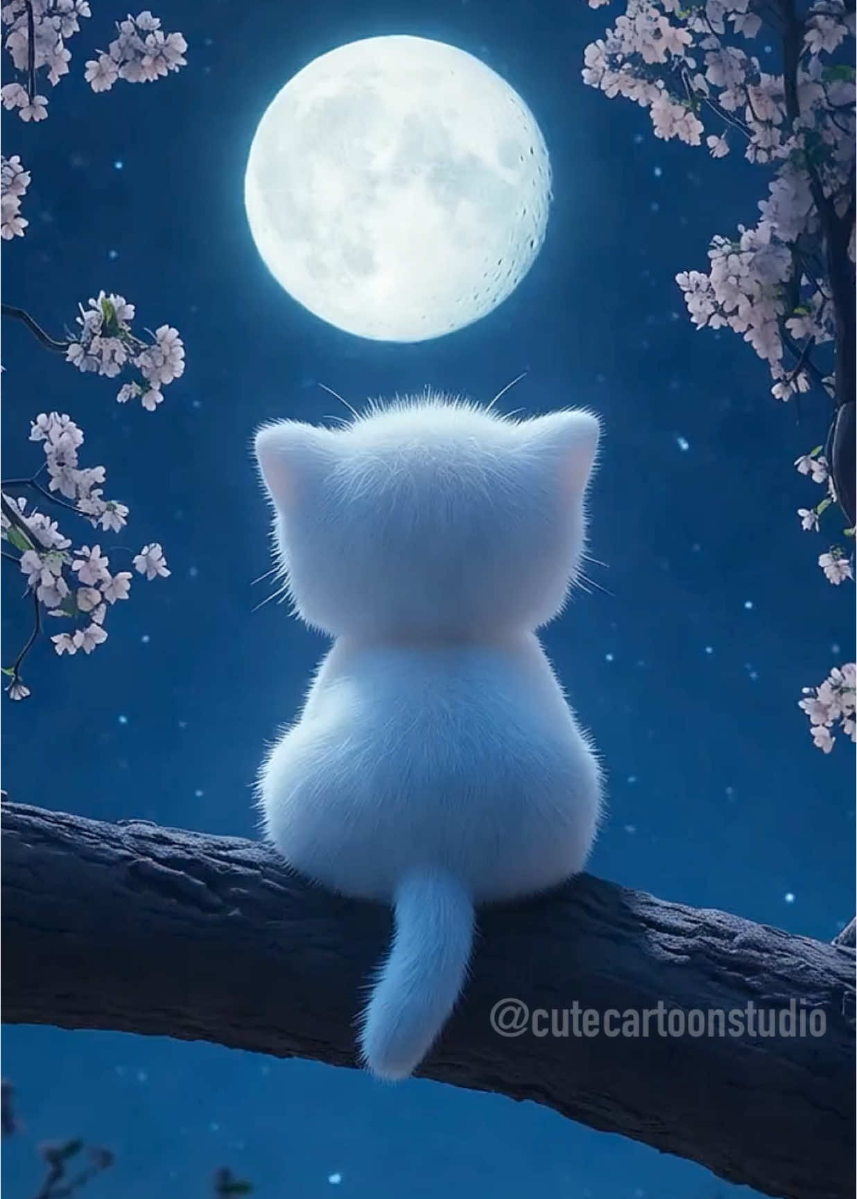 Good evening 🌕 . . . . . #goodnight #cutecartoon #cuteanimals #cutecreatures 