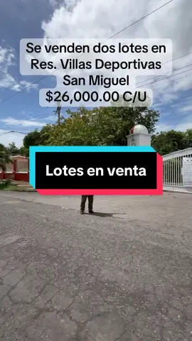 Mayor información al 503 7660 6535 y 503 7090 1205 #elbrokermigueleño  Dos lotes en venta de 12 metros de ancho por 20 metros de largo cada uno Precio: $26,000.00 cada uno #bienesraiceselsalvador #lotesenventa #terrenosenventa #propiedadesensanmiguel #SanMiguel #elsalvador🇸🇻 