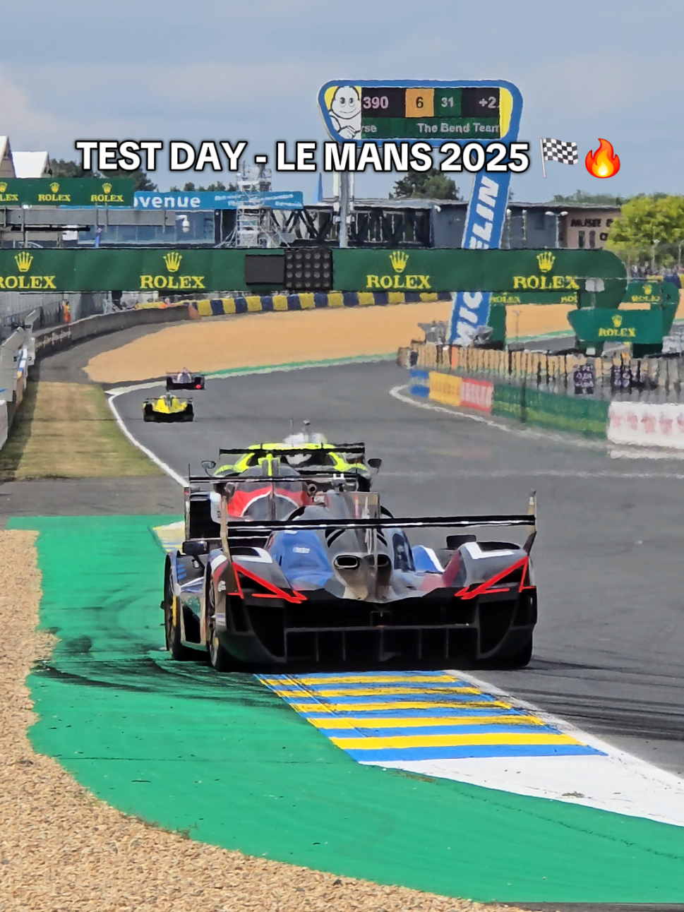 TEST DAY - LE MANS 🏁✨ #car #racecar #hypercars #carsoftiktok #lemans24 #racetrack #24hdumans #lemans #lemans24h 