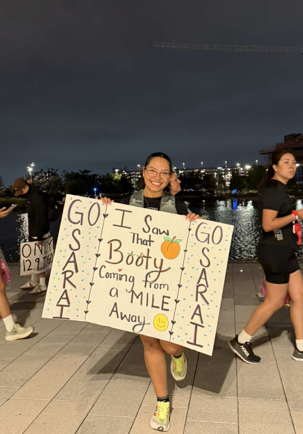 I’d move mountains to make sure I’m there for you. My bestie finished a half marathon 😭 #bestiegoals #besties #halfmarathon #nikeafterdark 