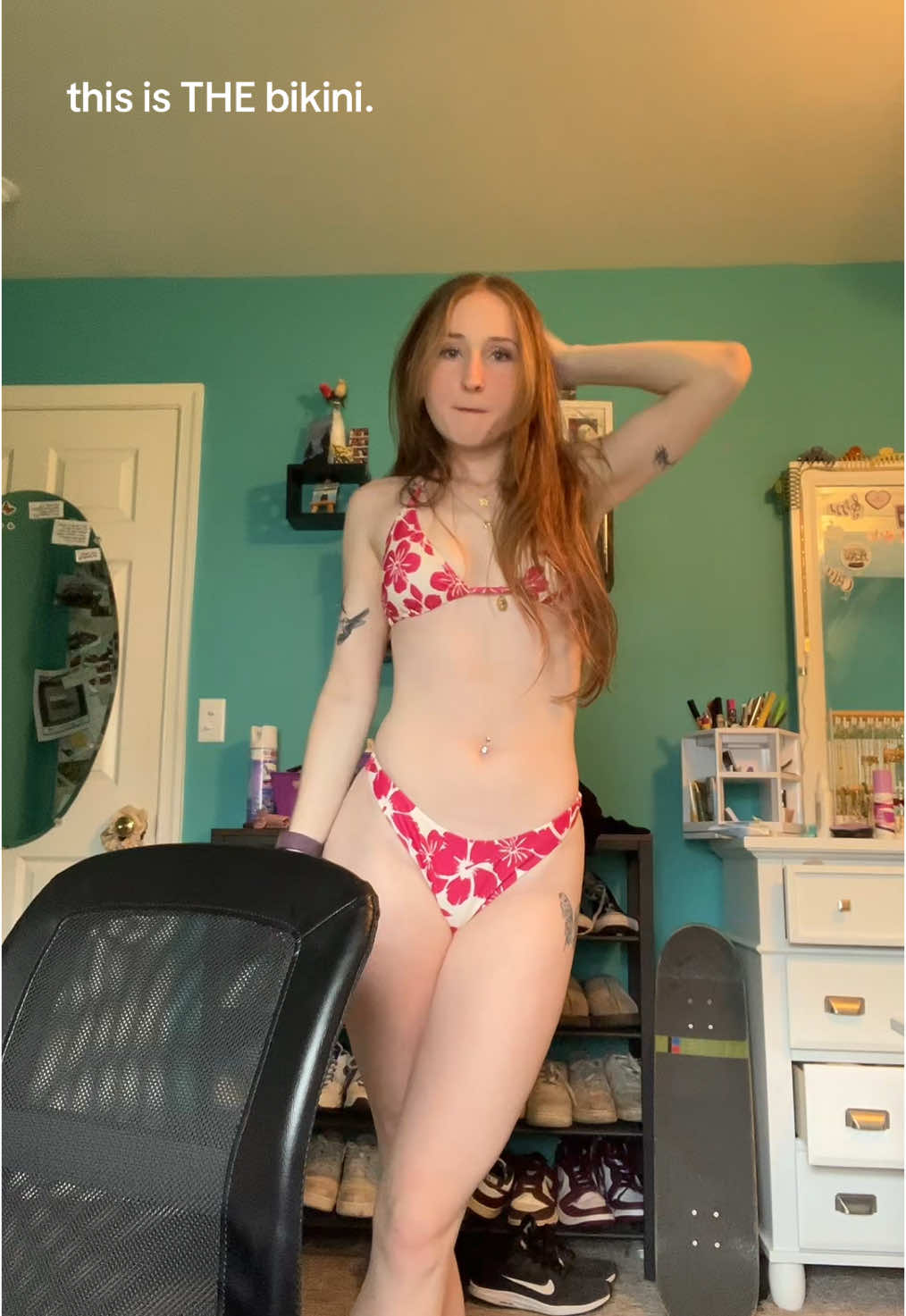 i’ll be your swimsuit inspo!! #Summer #fakebodyy⚠️ #tiktokim18donttakethisdown #bikini #flowers #beach #pool #poolparty #fyp #fypage 