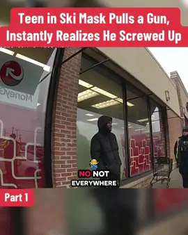 Teen in Ski Mask Pulls a Gun, Instantly Realizes He Screwed Up #cops #police #copsusa🚔🇺🇸 #policeofficer #foryou 