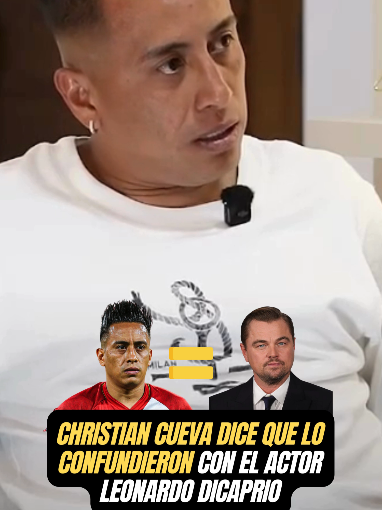 Christian Cueva dice que lo confunden con el actor Leonardo DiCaprio. ¿Será? #christiancueva #leonardodicaprio #seleccionperuana