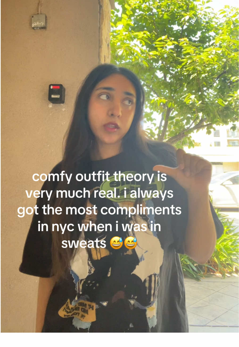 comfy n compliments? what more could i want 🤩 #comfyoutfits #fashion #fashioninspo #thrift #secondhandfashion 