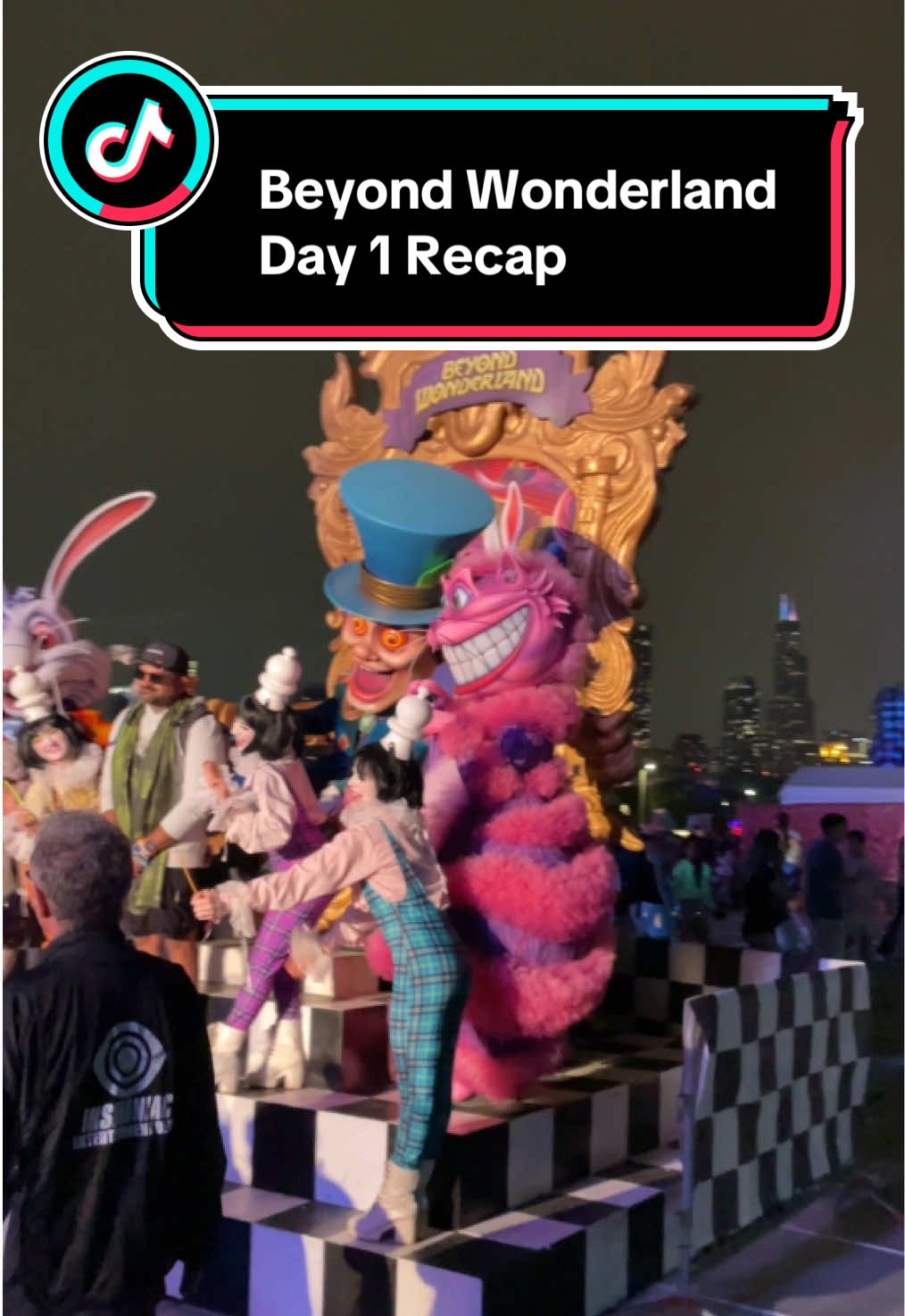 BEYOND WONDERLAND!! 🎏🪩🕺 what a first day! Can’t wait for day 2! #creatorsearchinsights #beyondwonderland #beyondwonderland2025 #chicago #edm #musicfestival #festivalseason 