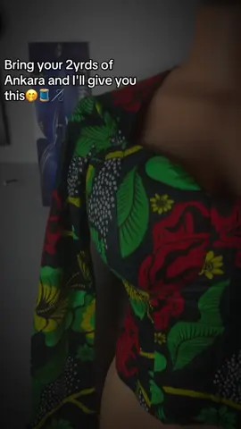 The cutest ankara style top you will come across today ....come and slay with that your 2 yards of ankara @#fashiontiktok  #fyppppppppppppppp  #ankarastyles  less#fyn 