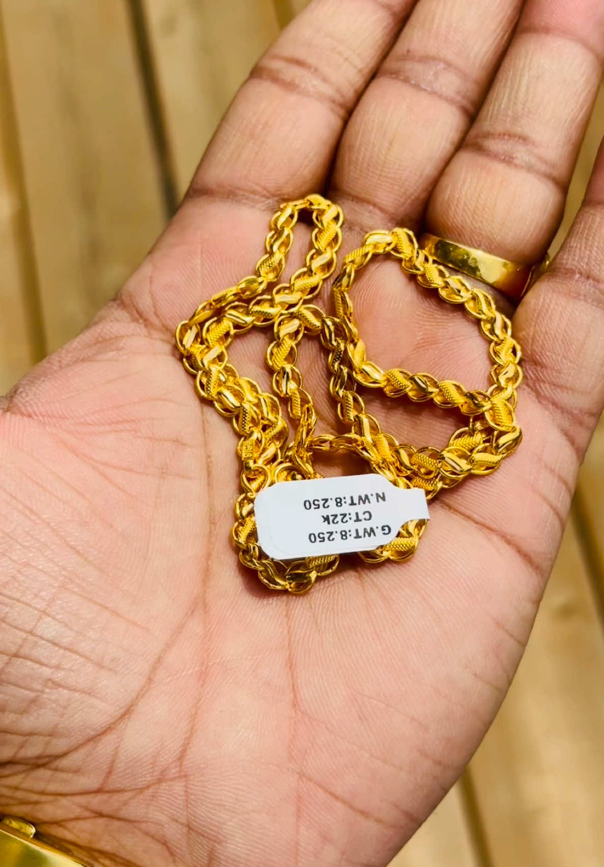 22Carat 916 GOLD CHAIN LOTUS DESIGN ONLY 8Gram.  #gold #goldjewellery #brampton #jewelry #canada #chains #lotuschain #goldchain #punjabi 