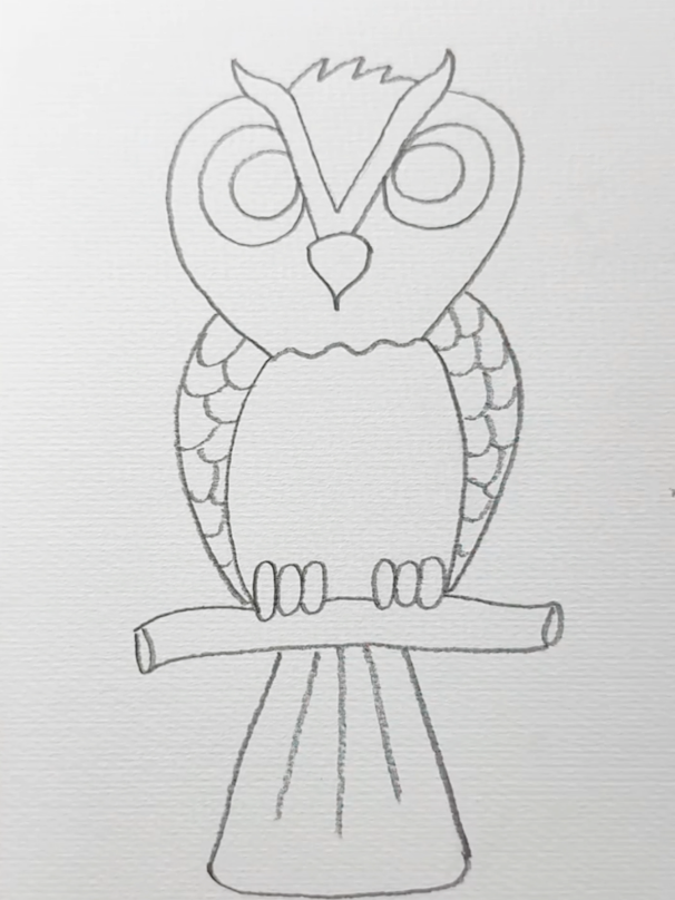 How to draw owl with v.#drawing #amazing #foryoufage_tiktok__foryou_ #motivation #Love #new #firstvideo #drawingskills #trendingsound #viralvideo #pacer #trending #foryoufage #🖤🥀 #