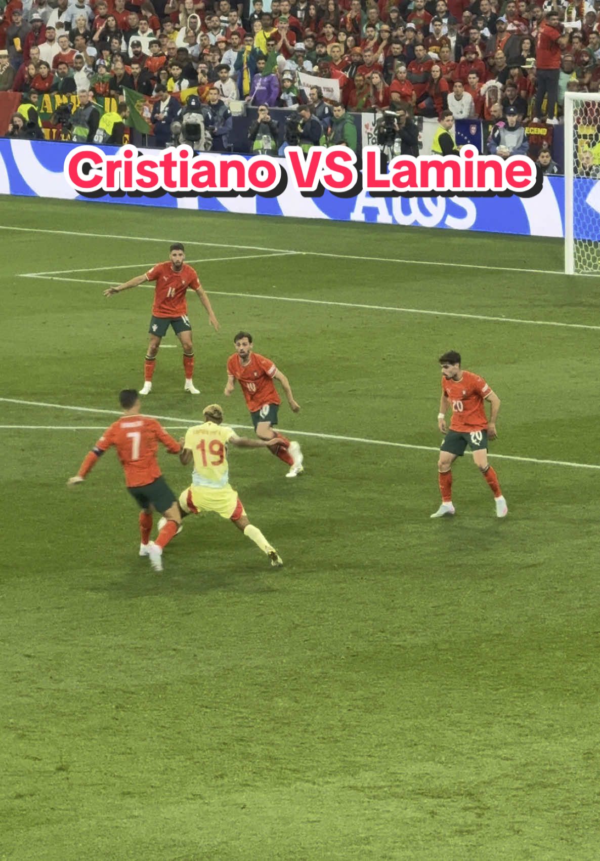 Cristiano marcando territorio🐐 #nationsleague #lamineyamal #cristianoronaldo #final