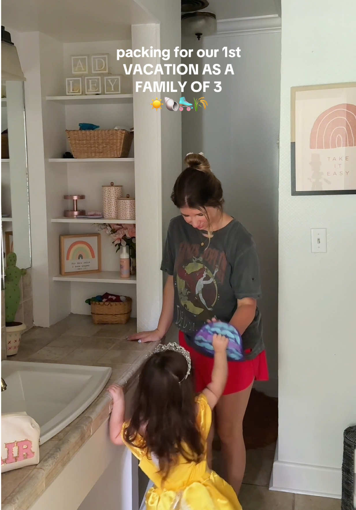 any tips on keeping a toddler entertained with rain is MUCH appreciated 🫣😂 #momlife #MomsofTikTok #momtok #Lifestyle #packwithme #packing #Vlog #ditl #dayinthelife #sahmlife #sahm #familyvacation #vacation #familyof3 