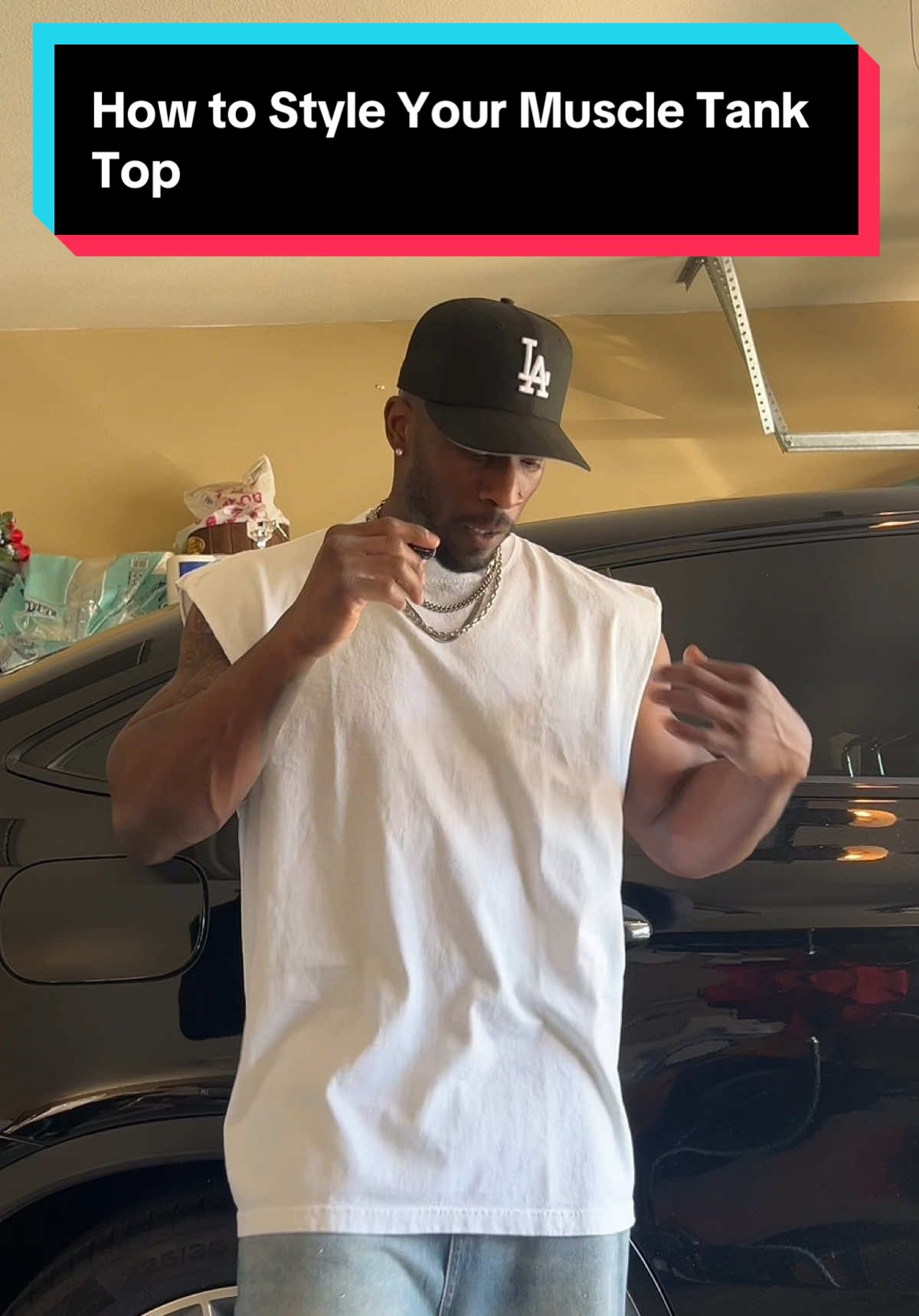 How to Style Your Muscle Tank Top #tanktop #muscleshirt #cutofftshirt #dealsforyoudays #tiktokshopsummerturnup #tiktokshopcreatorpicks #streetwear #SummerFashion 