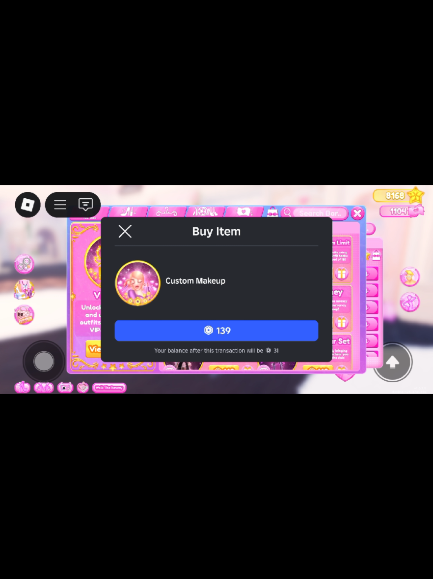 after playing dti for a year, i finally bought custome makeup in dti!!!🥳🥳 #style #fyp #foryou #custom #makeup #dress #to #impress #fashion #fyppppppppppppppppppppppp #dress_to_impress #dti #finally 