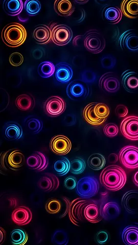 Live Wallpaper | Neon Pulse Vibes #circles #livewallpaper #pattern #neonvibes #trippyloop #colorburst #wallpaper #fyp #aivideo #colors #phonewallpaper