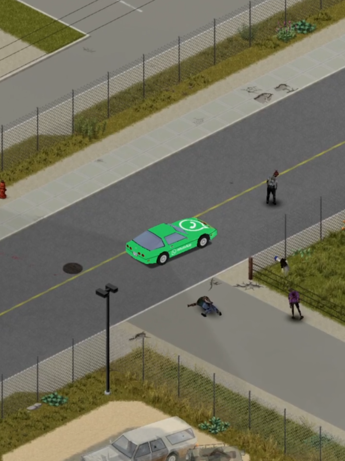 Whatsapp car already in Kentucky  #projectzomboid #zomboid 