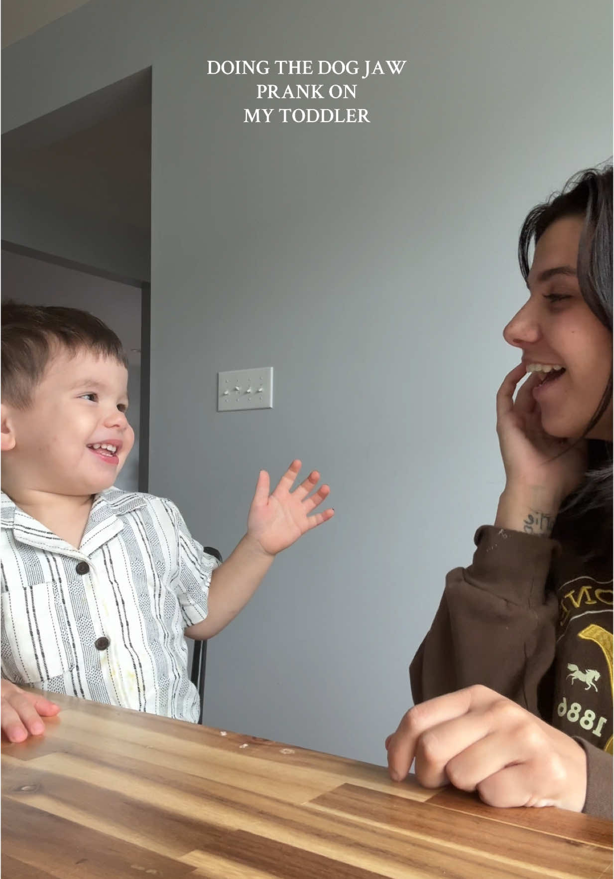 Maybe I should have done a DEEEPER bark😭😅 #family #relatable #youngmom #realistic #boymom #trend #viral 