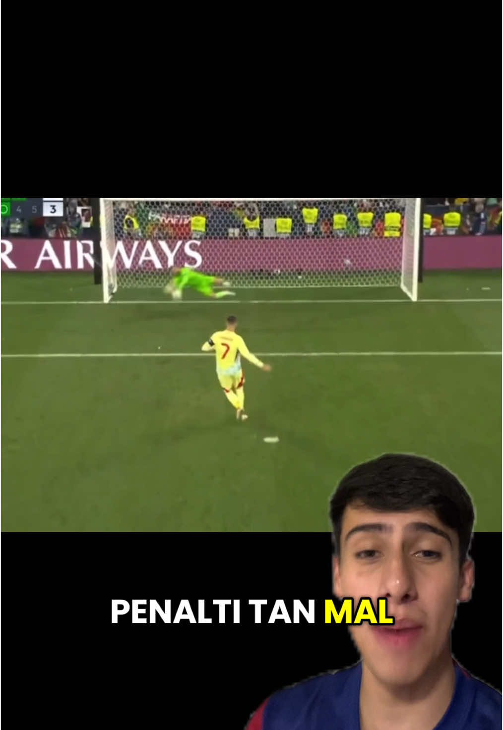 El Penal de Morata en la nations league le quitó el Balón de oro a Lamnie Yamal, celebra Dembele  #morata #lamineyamal #dembele #nationsleague #penal #españa #portugal #greenscreen 