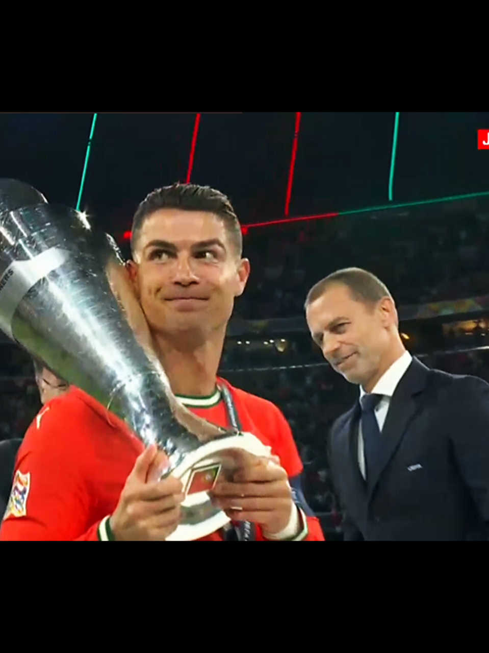 Cristiano Ronaldo Campeón De La  UEFA Nations League Siuu🐐🇵🇹😍 #cristiano #ronaldo #siuuuu #portugal #nationsleague 