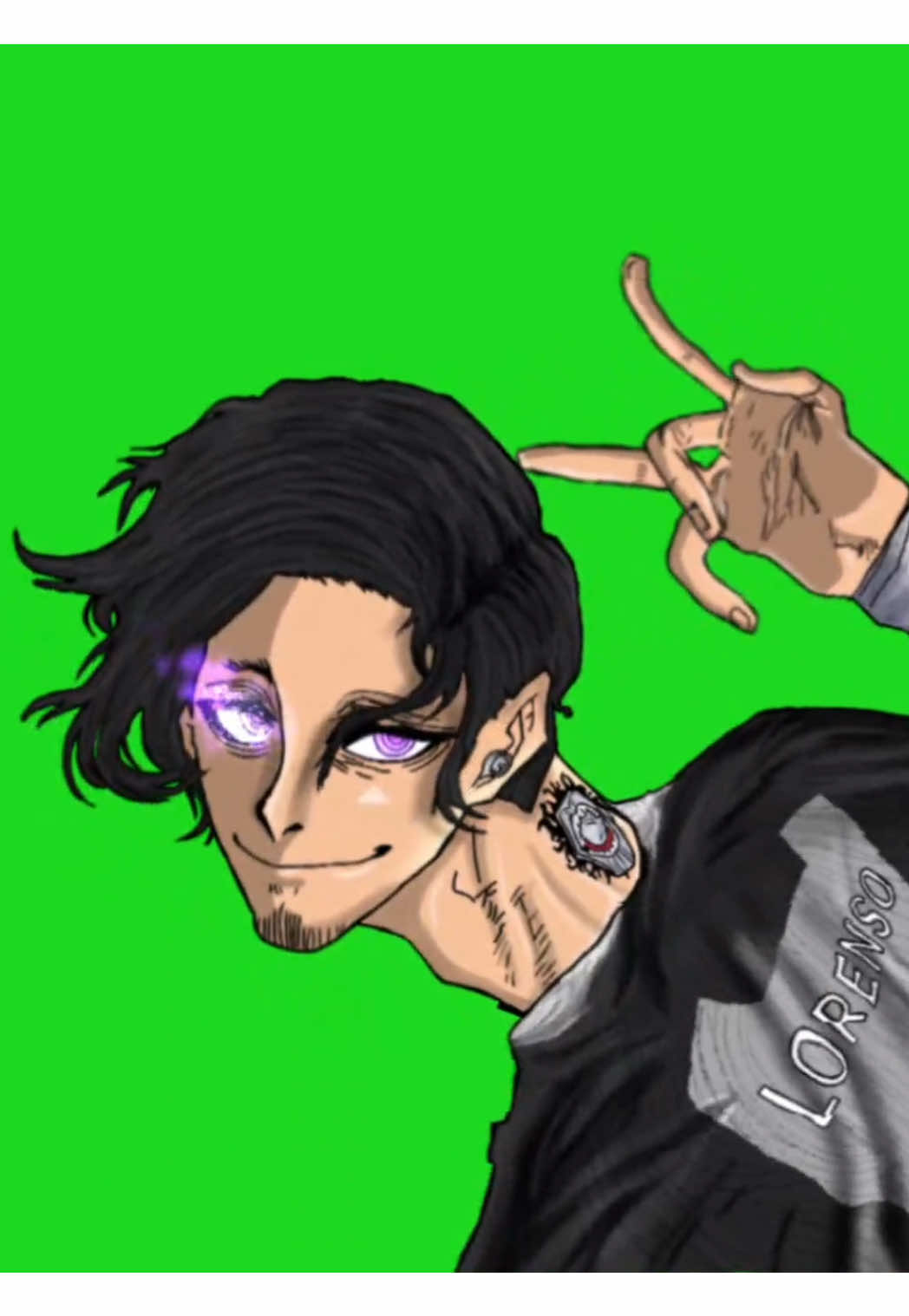 donlorenzo animation and background 😀#greenscreen #donlorenzo #bluelock #manga #edit #fyp 