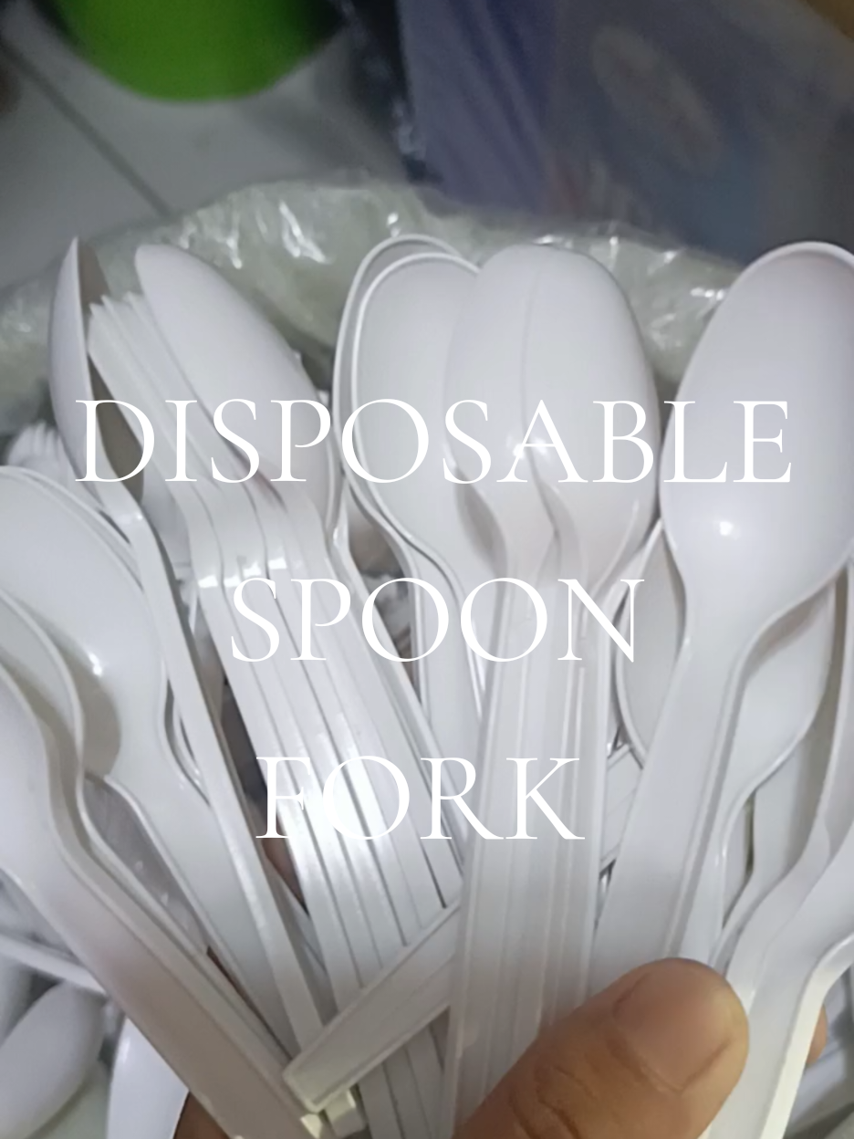 disposable spoon and fork #disposable #spoon #fork #handaan #utensils 