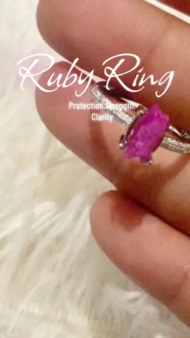#realnaturalstones #naturalcrystal #rubyring #ruby #luckycharm #crystallover 