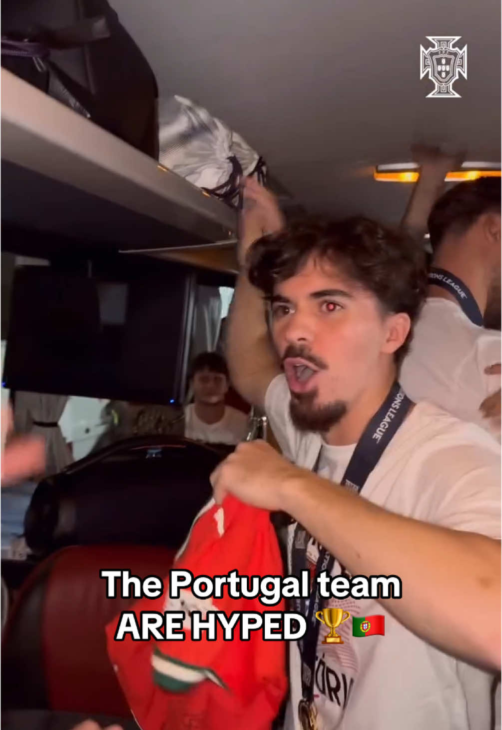 The Portugal team after winning the 2025 Nations League 🤩🏆 @Portugal #vitinha #mendes #nunomendes #mora  #ronaldo #cristianoronaldo #goat #football #footballtiktok #futebol #futbol #aura #wholesome #respect #nationsleague #risingballers #fyp #4u #goviral #trending 
