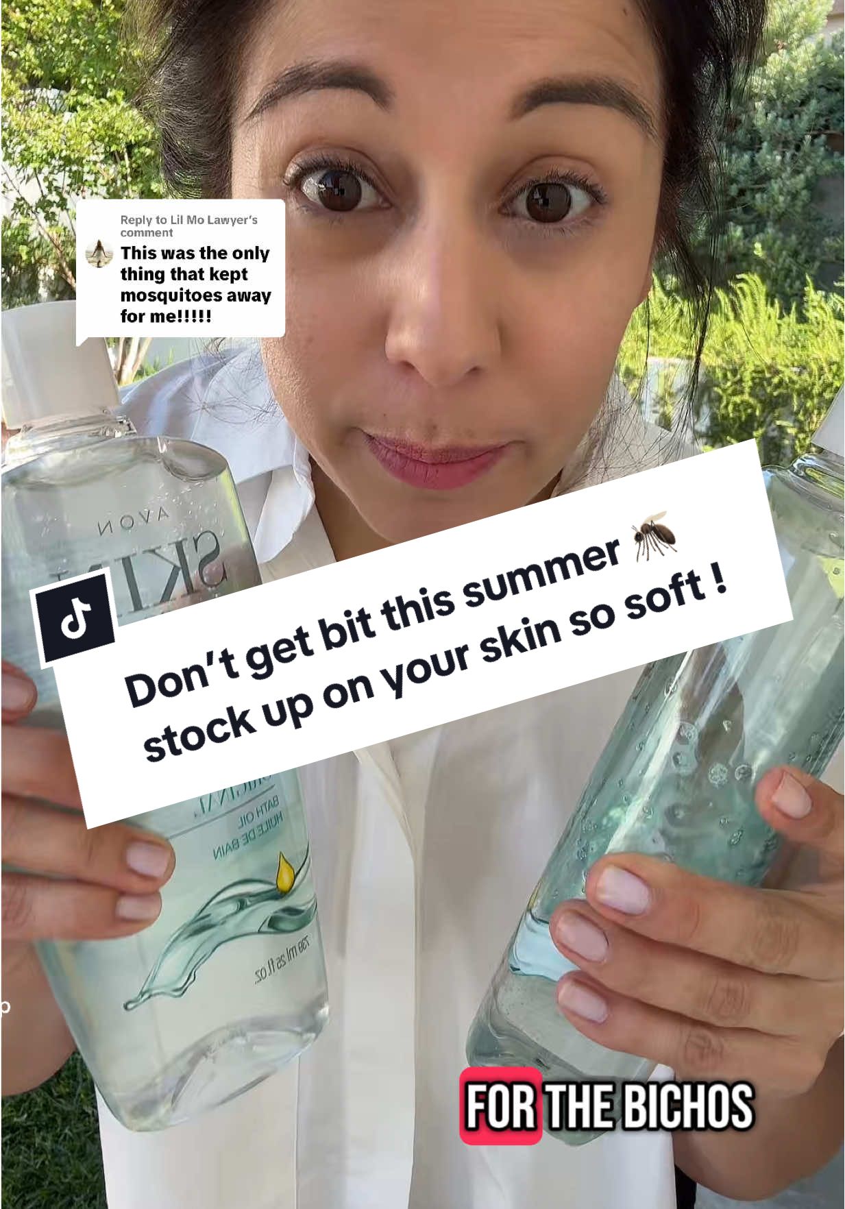 Replying to @Lil Mo Lawyer Skin so soft bath oil will have your skin like SOFT! and the mosquitos don’t like it ☺️ #skinsosoft #avonskinsosoft #dealsforyoudays #tiktokshopcreatorpicks #tiktokshopsummerturnup #funinthesun 