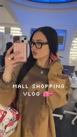 Mall shopping vlog 🛍️💕 picking up my new Chanel glasses, a guasha, jewelry, & candy haul lolz #fyp #shopping #mall #glasses #chanel #skincare #jewelry #free 