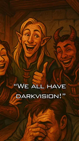 Yes, of course you have dark vision! #dnd #ttrpg #ttrpgworld #d20 #roleplay #dangeonsanddragons #d20system #ttrpgs #rpg #dm #darkvision #dmtips 