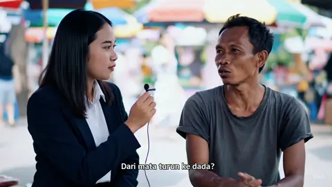Seorang reporter tv bertanya kepada seorang pria dst.. #veo3 #ai 