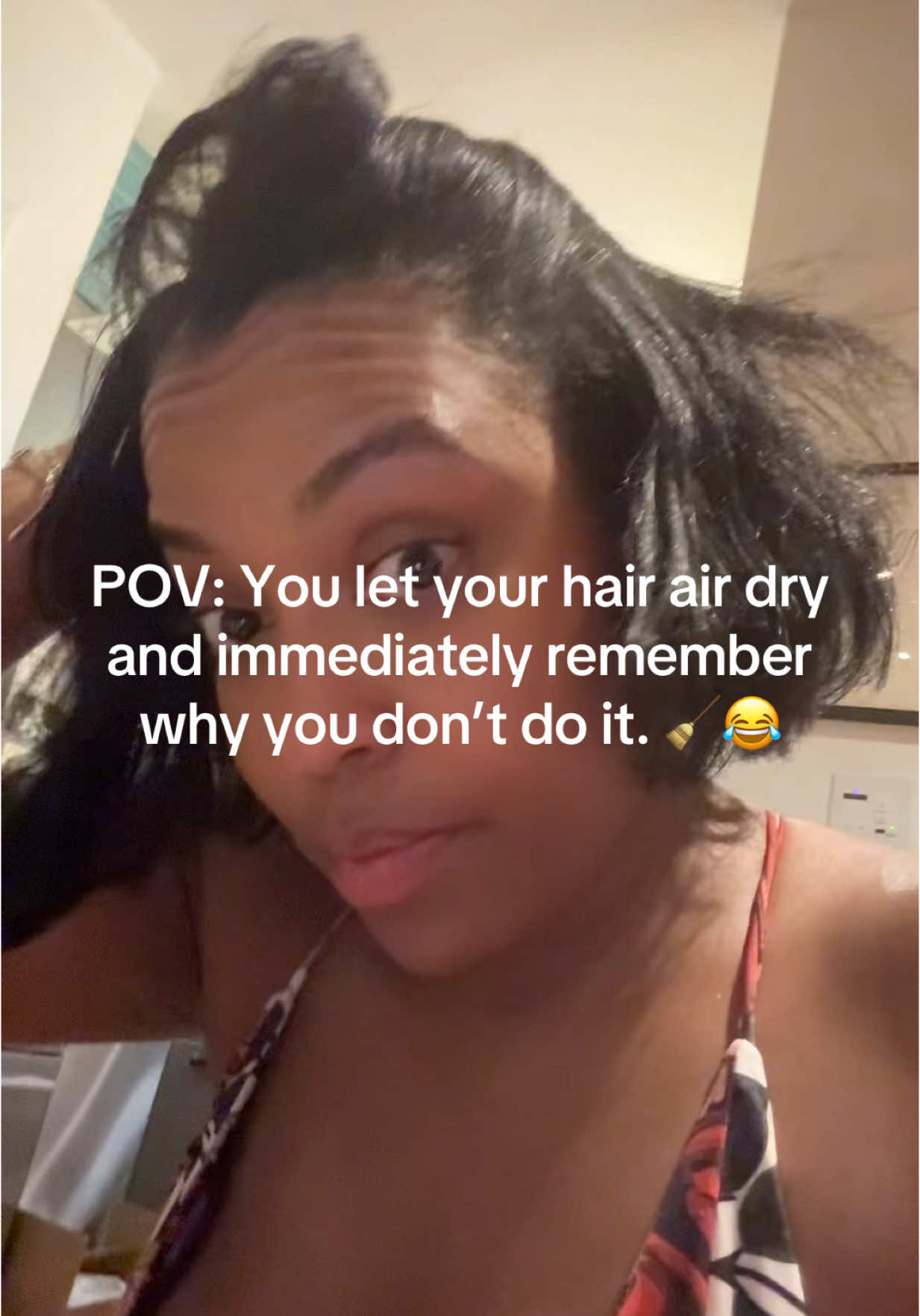 Never dry your hair with a towel! Curly Hair storyline! #hairproblems #curlygirl #myhair #fonny_video #povs #realistic #realisticmorningroutine #puffyhair #everydayskills 