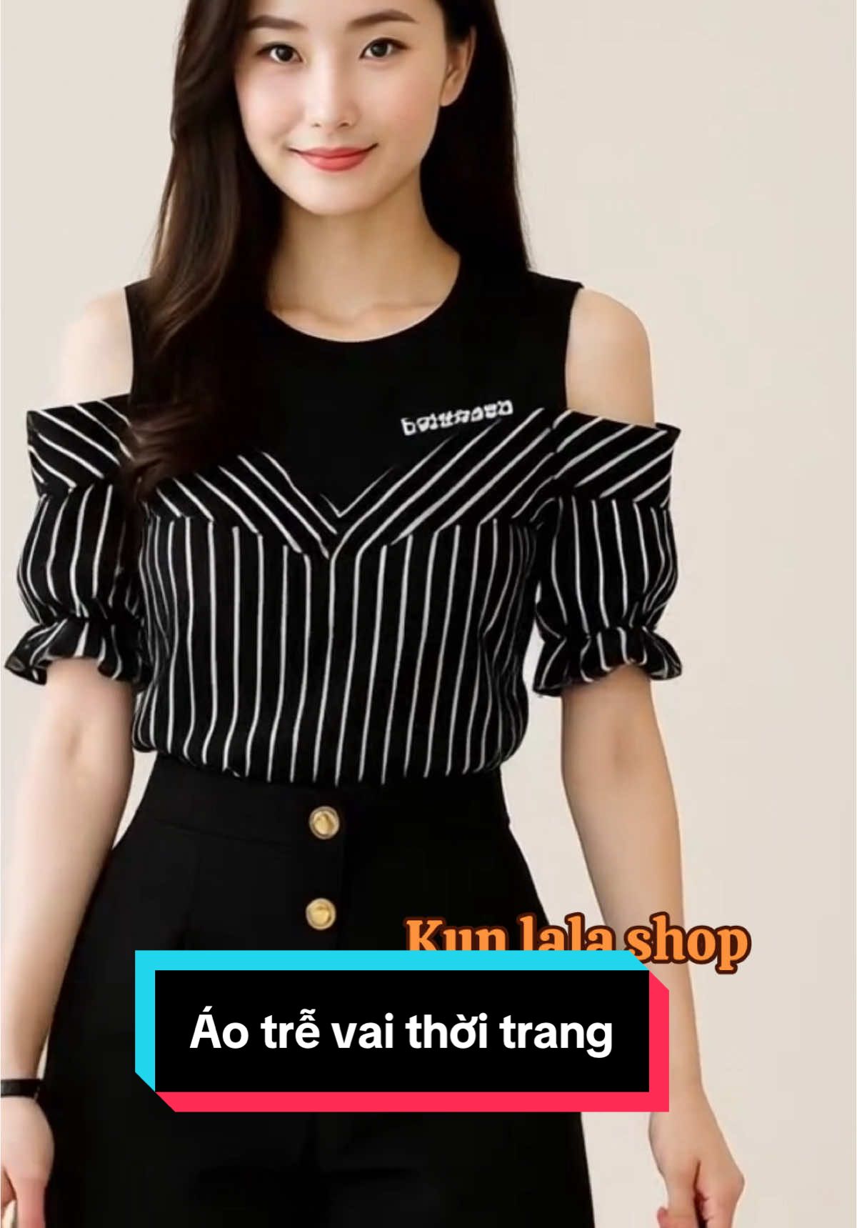Thời thương , trẻ trung , co gu không thể thiếu chiếc áo thiết kế dáng trễ vai cực xinh#aotrevai#thoitrangnu#viralvideo #xuhuong .