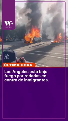 🚨 ÚLTIMA HORA: Los Ángeles está bajo fuego por las redadas en contra de inmigrantes. La comunidad ha mostrado su descontento.  #LosAngeles #Immigration #Trump #onfire #DTLA