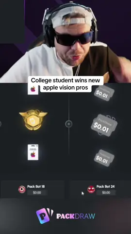 College student wins new apple vision pros #kickstreaming 