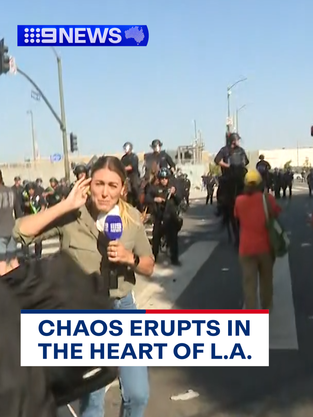 Protesters are refusing to leave downtown Los Angeles in the face of mounting opposition from the US National Guard and LAPD. California's Governor, Gavin Newsom, has labelled Donald Trump's deployment of the National Guard as 